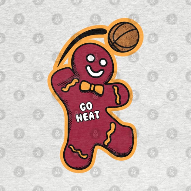 Miami Heat Gingerbread Man by Rad Love